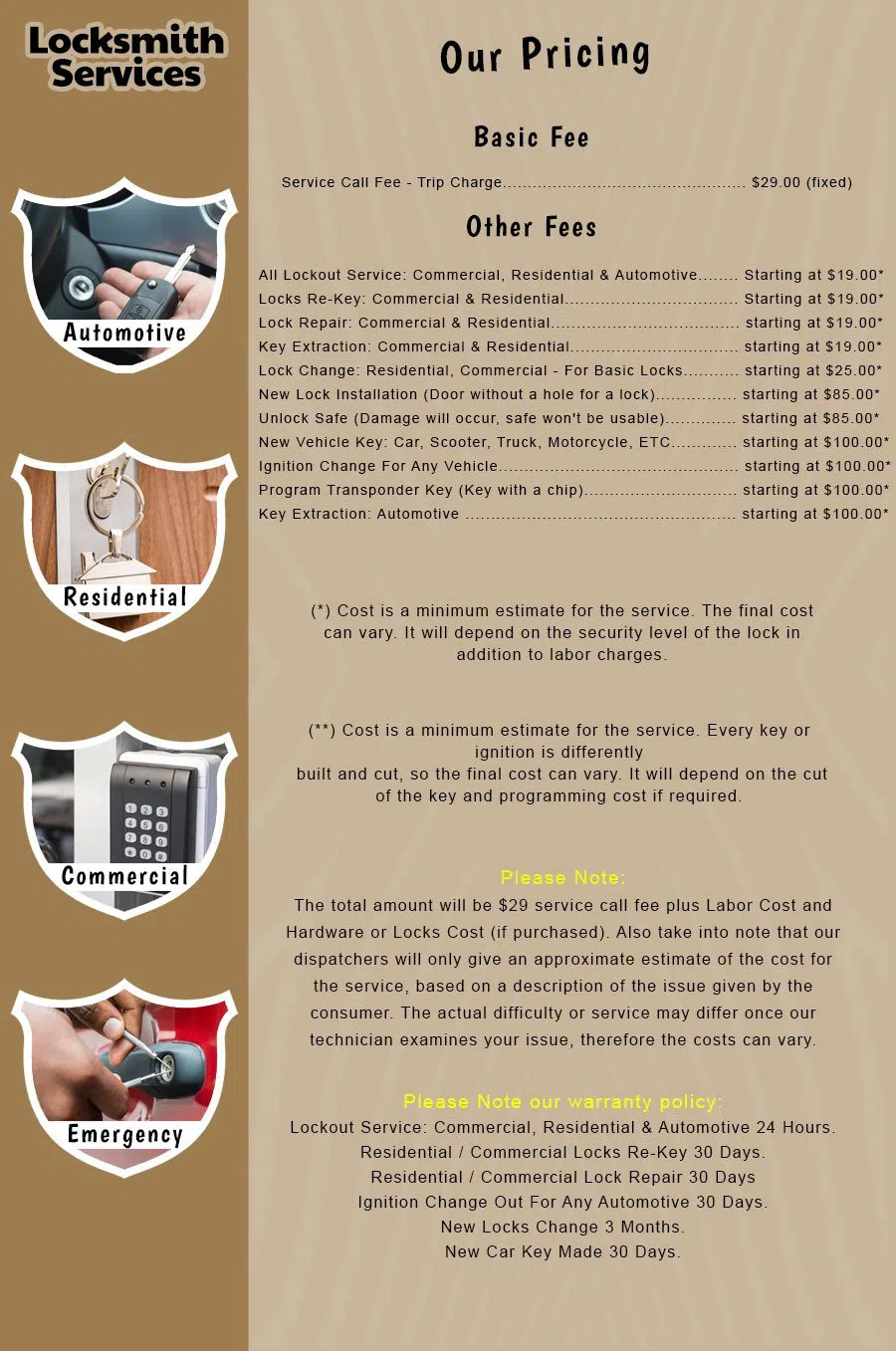 Elite Locksmith Services Saint Petersburg, FL 727-249-0960